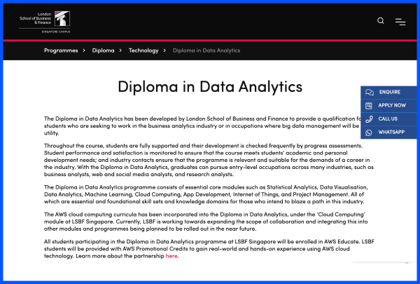 Data Analytics Course by LSBF
