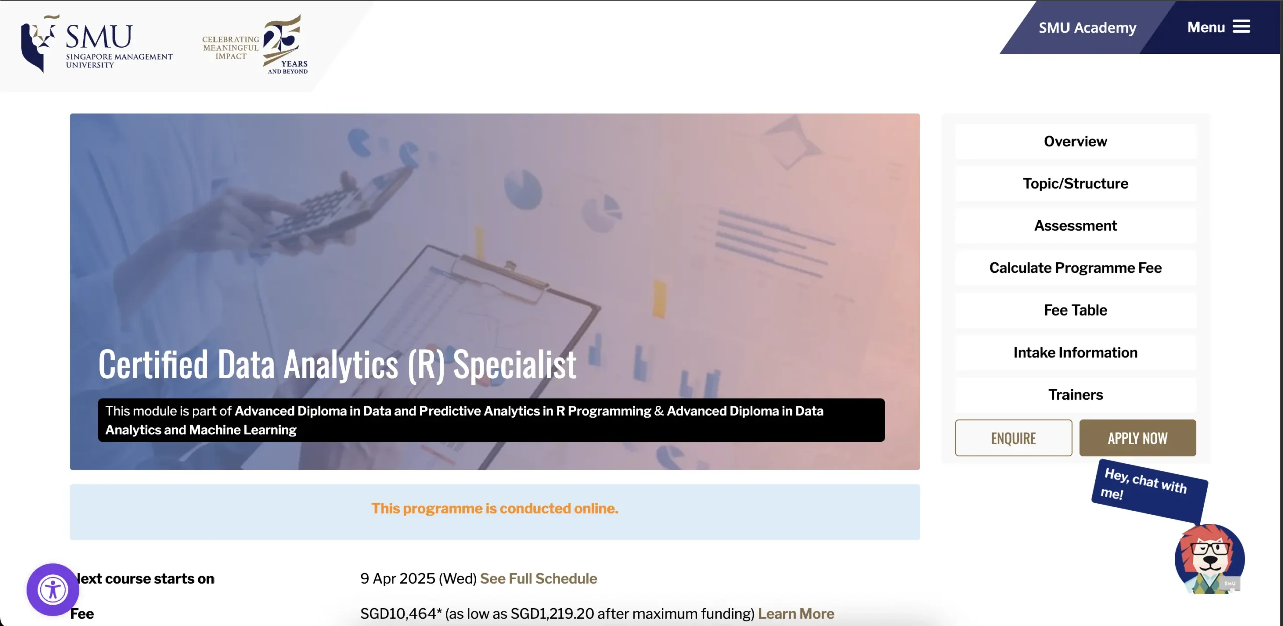 3. SMU Academy – Certified Data Analytics (R) Specialist