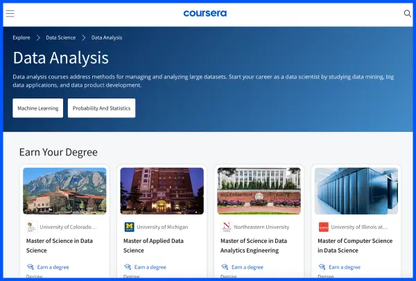 Data Analytics Courses by Coursera