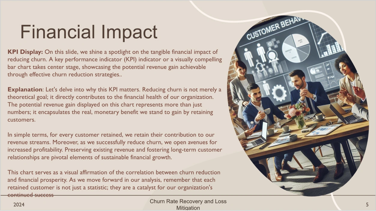 Churn Rate Recovery and Loss Mitigation Final Impact Vertical Institute