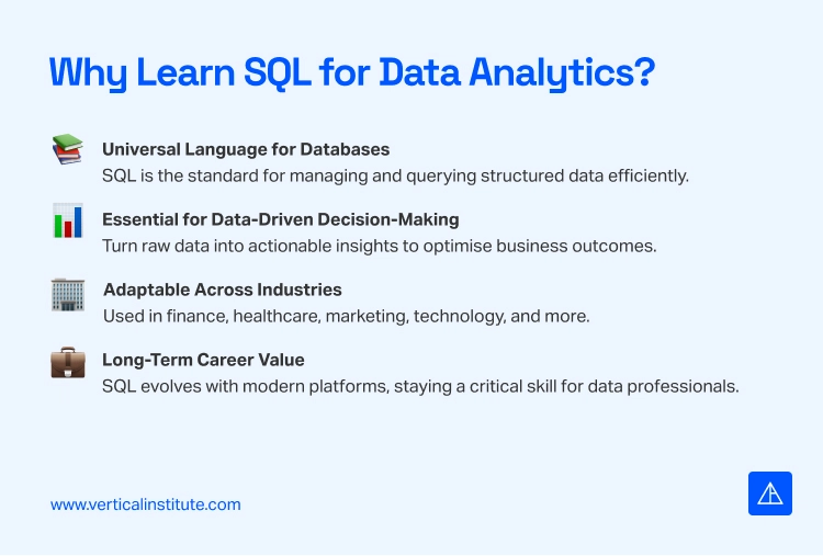 Learn SQL for Data Analytics Beginners - Vertical Institute