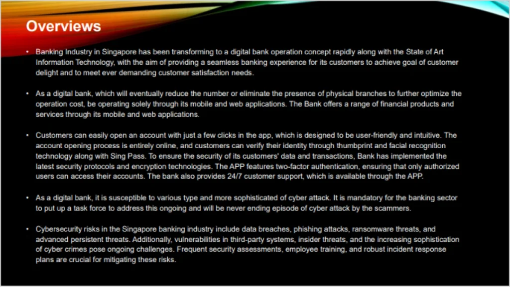 Security Risk Analysis and Recommendations Capstone Hing Ken Wong Overviews Vertical Institute