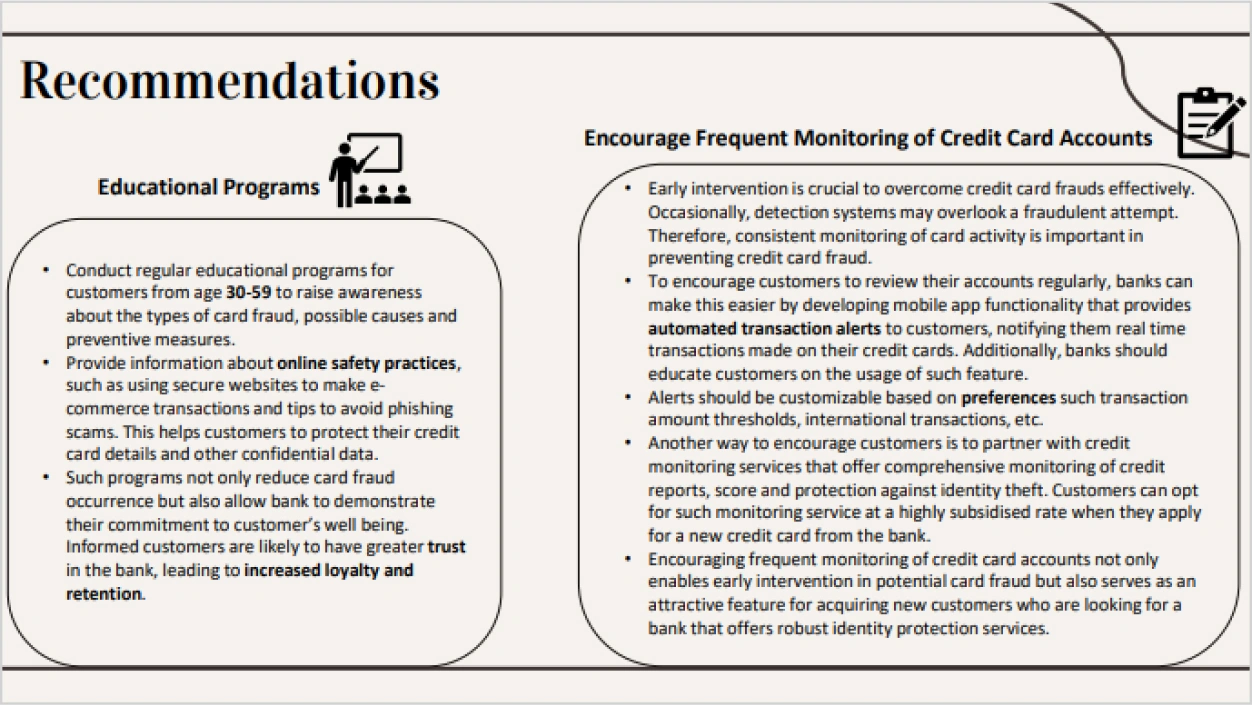 Tackling Credit Card Fraud in US Recommendations Vertical Institute