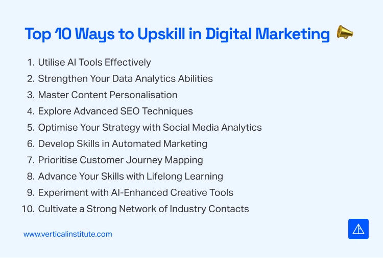 Top 10 Tips to Upskill in Digital Marketing Vertical Institute