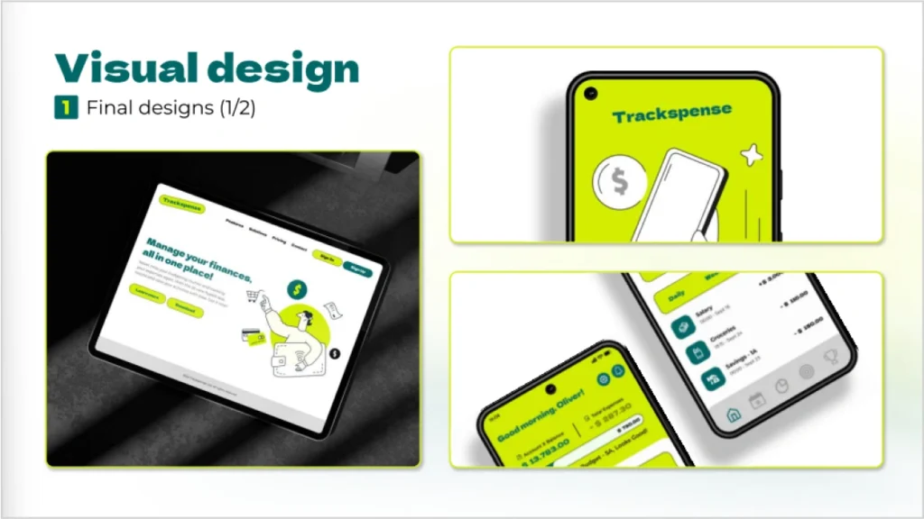 Trackspense Visual Design Vertical Institute